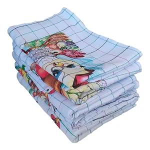 Pano de Prato Xadrez Silkado 100% Algodão Tam. 44x70cm 12x1 Ref. 000023